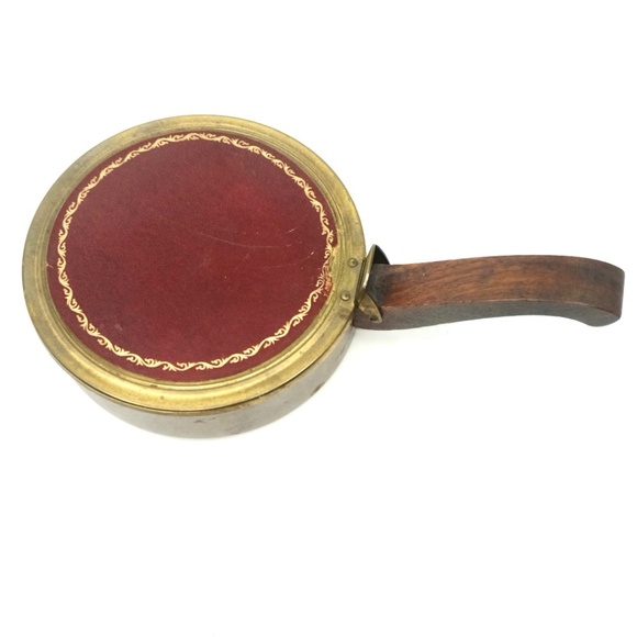 VINTAGE~Park Sherman~SILENT BUTLER Crumb Catcher/ Ash Can~COPPER & WOOD - Picture 2 of 4